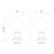 Z-Lite Laurent Outdoor Pier Mounted Fixture, 1-Light, 8 In.W x 13.5 In.H, Black/Opal 597PHM-533PM-BK - alternate 6